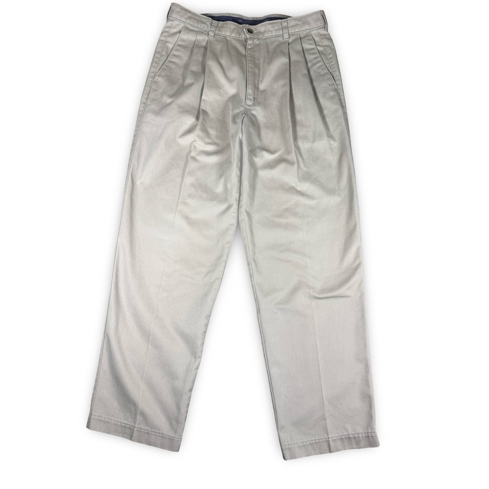 VTG Dockers Khakis Pants 33x30 (32x30) Classic Fit Dress Pants Chino Pleated Tan